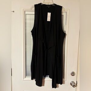 Signature Studio Black Ribbed Sweater